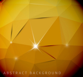 Abstract yellow background made from triangles vector