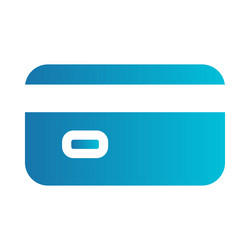 flat on a theme bank card vector image