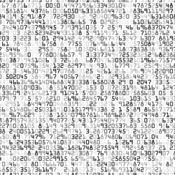 Halftone Numbers & Letters Pattern vector image