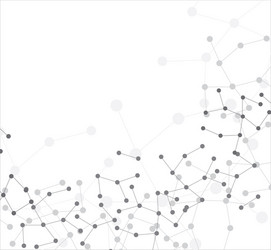 abstract molecular structure background vector image