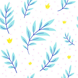 delicate seamless pattern small yellow and large vector