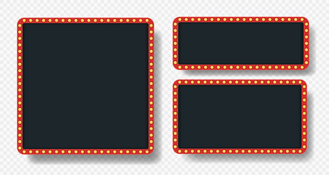 Glowing Frame with Empty Space vector image