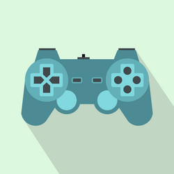 game controller icon flat style vector image