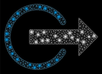 bright mesh 2d logout with light spots vector image