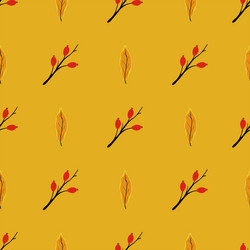 creative autumn seamless pattern with simple vector image