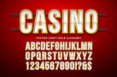 3d alphabet font with frame box and shadow vector image