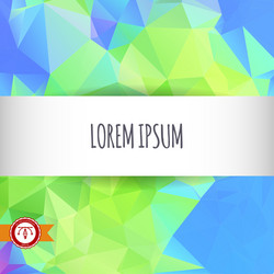 abstract colorful triangles background vector image
