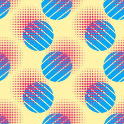 circle texture seamless background print repeat vector image