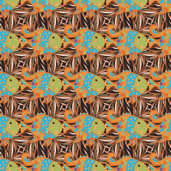 Colour spring theme seamless pattern background vector
