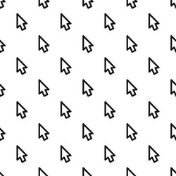 cursor retro element pattern seamless vector image
