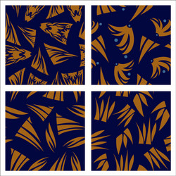 assembly of patterns in oriental style vector