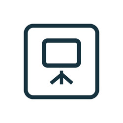 board icon rounded squares button vector image