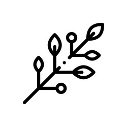 branch icon thin linear style design isolated vector image