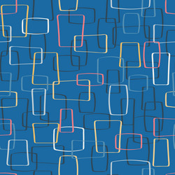 Retro Mod Shapes Pattern vector image
