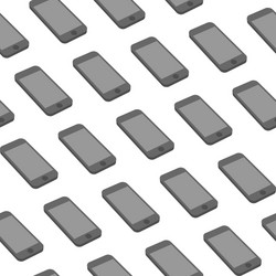 seamless pattern with repeating smart phone vector image