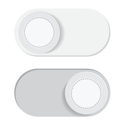 toggle switch slider button on off vector image