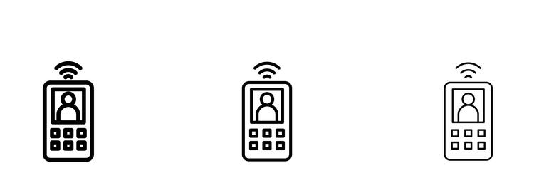 intercom icon vector image