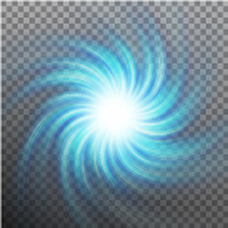 lightning blue vortex effect object eps 10 vector image