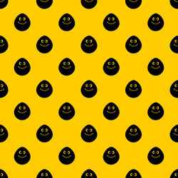 smiling lime pattern vector image