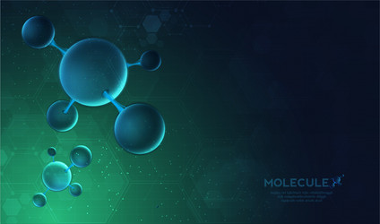 Dna digital sequence code structure with glow vector