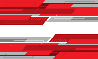 Cyber Geometric Red & Grey Abstract vector image