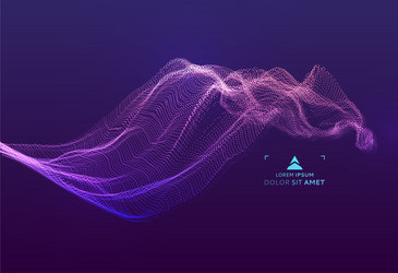 Array with dynamic emitted particles water splash vector