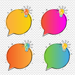 banner blobs collection isolated transparent vector image