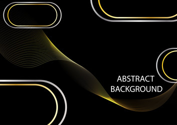graphics design abstract shiny ornament gold vector image