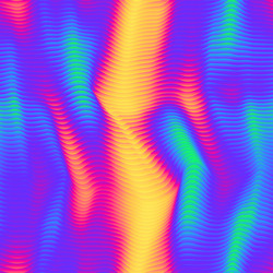 Colored wave seamless pattern Royalty Free Vector Image