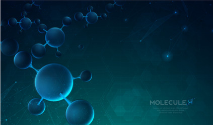 dna digital sequence code structure with glow vector image