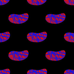 seamless pattern with abstract texture shape red vector image