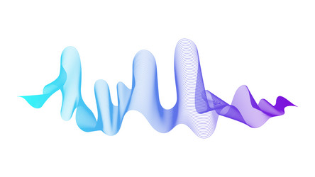 abstract backdrop with colorful wave gradient vector image