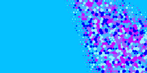 geometric multi size hexagon with color vector image