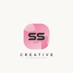 Ss initial letter logo icon design template Vector Image