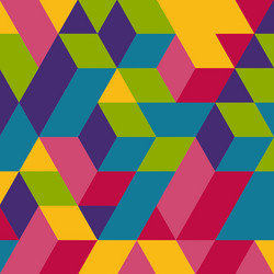 3d blocks structure background vector image