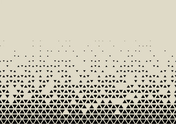 Geometric Triangle Halftone Pattern vector image