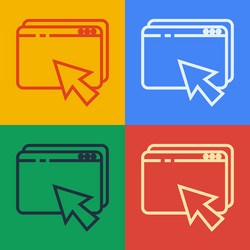 pop art line web design and development concepts vector image