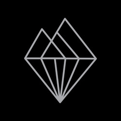 Monogram om logo with diamond rhombus style Vector Image