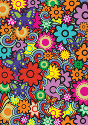seamless pattern with color vector image