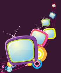 tv monitors vector