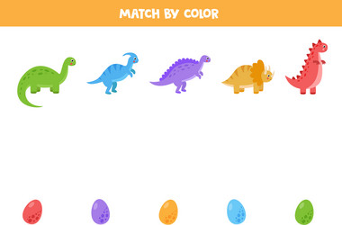 Cut and glue game for kids cute cartoon dinosaur Vector Image