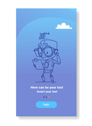 Robot Loading Process vector
