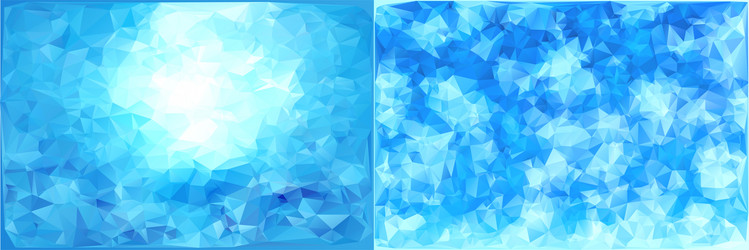 Triangular Ice Frost Backgrounds vector image