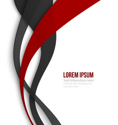 abstract curved lines background template vector image