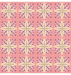 abstract snowflake pattern vector image