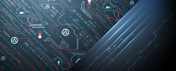 Abstract Technology Data Network vector image