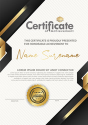 Certificate template with line halftone frame vector