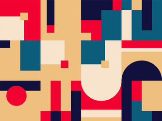 deconstructed abstract pattern design vector image