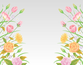 floral background and template decoration Vector Image