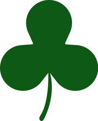 Three leaf clover Royalty Free Vector Image - VectorStock
